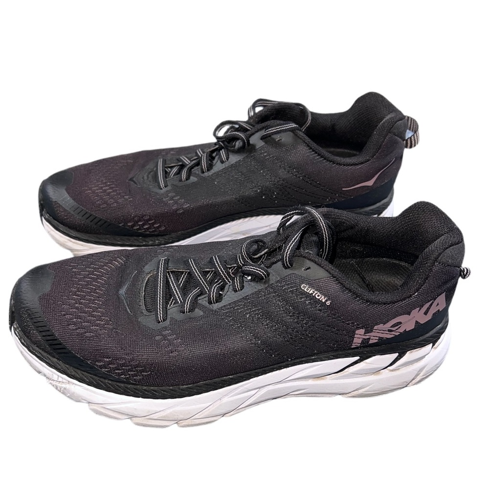 HOKA One One Clifton 6 Black Running Shoes Women’s US 7 EU 38 2/3